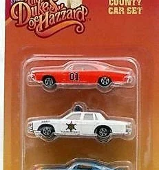 Warner Bros Dukes Of Hazzard 1:64 Scale 3 Car Set