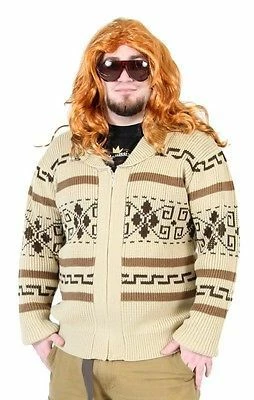 Hozoung Jeffrey The Dude Zip Up Costume Cardigan Sweater 3 Hozoung Jeffrey The Dude Zip Up Costume Cardigan Sweater