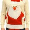 Costume Agent Sweaters & Sweatshirts Ugly Christmas Sweater Santa Claus Full Body Sweater