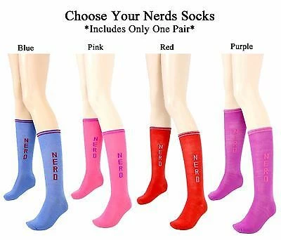 Costume Agent Candy Nerds Knee High Socks 3 Costume Agent Candy Nerds Knee High Socks