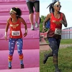 Costume Agent Wonder Woman Inspired Superstar Leggings Costume Pants