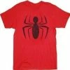 Mighty Fine Spider-Man Ink Red Spider Distressed Logo T-shirt 1 Mighty Fine Spider-Man Ink Red Spider Distressed Logo T-shirt