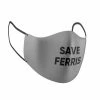 Costume Agent Save Ferris Gray Deluxe Face Mask Face Masks 1 Costume Agent Save Ferris Gray Deluxe Face Mask Face Masks