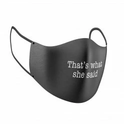 Costume Agent That's What She Said Gray Deluxe Face Mask Face Masks
