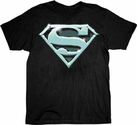 Trevco Superman Chrome Shield Logo T-shirt Tee Shirts / Tops 3 Trevco Superman Chrome Shield Logo T-shirt Tee Shirts / Tops