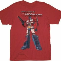 Awake Transformers Distressed Optimus Prime Washed T-shirt Shirts / Tops