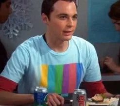 Life Clothing Men's Shirts The Big Bang Theory Sheldon Test Pattern T-shirt