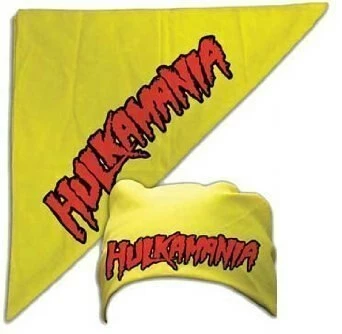 Costume Agent Hulkamania Red/Gold Bandana Accessories / Footwear 3 Costume Agent Hulkamania Red/Gold Bandana Accessories / Footwear