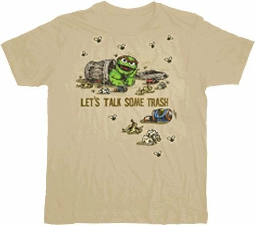 Coastal Concept Oscar The Grouch Talk Trash T-shirt 3 Coastal Concept Oscar The Grouch Talk Trash T-shirt