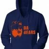Art Box Sweaters & Sweatshirts Da Bears Chicago SNL Navy Adult Hoodie Sweatshirt