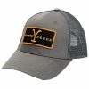 Changes Hats Grey Yellowstone Dutton Ranch Logo Mesh-Back Hat