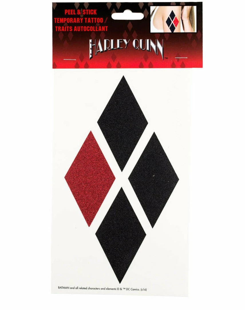 GBG Harley Quinn Peel And Stick Temporary Arm Tattoo Accessories / Footwear 3 GBG Harley Quinn Peel And Stick Temporary Arm Tattoo Accessories / Footwear
