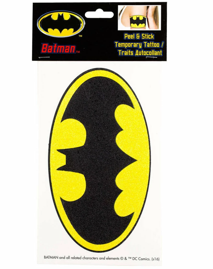 GBG Accessories / Footwear Batman Glittery Logo Peel And Stick Temporary Arm Tattoo 3 GBG Accessories / Footwear Batman Glittery Logo Peel And Stick Temporary Arm Tattoo