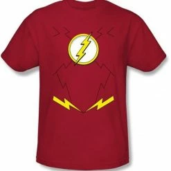 Trevco Shirts / Tops The Flash Uniform Costume Adult Red T-Shirt