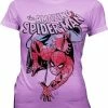 Awake Spider-Man Climb Juniors Lilac T-shirt Shirts / Tops