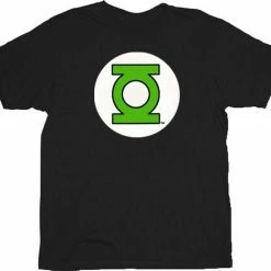 Graphits Designs Green Lantern Logo Black Adult T-shirt Shirts / Tops