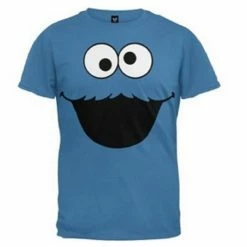 Mighty Fine Cookie Monster Face Toddlers T-shirt