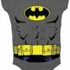 Trevco Batman Uniform Costume Charcoal Gray Snapsuit Infant Onesie Baby Romper Infant Snapsuit