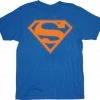 Changes Superman Orange Shield Logo Blue Adult T-shirt Tee Shirts / Tops 2 Changes Superman Orange Shield Logo Blue Adult T-shirt Tee Shirts / Tops