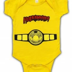 Costume Agent Hulkamania World Champ Yellow Romper Kids / Infants