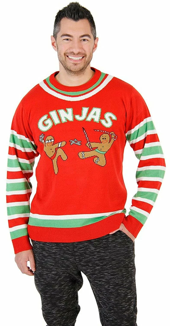 Costume Agent Fighting Ginjas Ugly Christmas Sweater Sweaters & Sweatshirts 5 Costume Agent Fighting Ginjas Ugly Christmas Sweater Sweaters & Sweatshirts