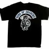 Changes Men's Shirts SOA Blue Logo Patch Reaper T-shirt