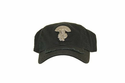 Calhoun SOA Stretch Black Fitted Baseball Cap Hat With Silver Metal 3 Calhoun SOA Stretch Black Fitted Baseball Cap Hat With Silver Metal