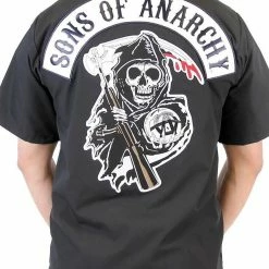 Piston Clothing Sons Of Anarchy Reaper Patch Workshirt