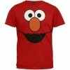 Mighty Fine Sesame Street Elmo Face Adult T-shirt