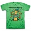 Freeze TMNT #HereToParty Hashtag Here To Party T-Shirt