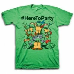 Freeze TMNT #HereToParty Hashtag Here To Party T-Shirt