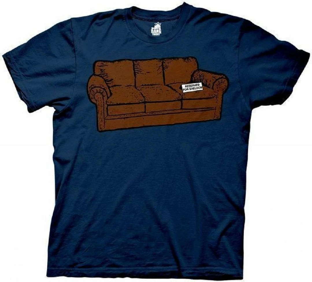 Ripple Junction Couch Reserved For Sheldon Navy Adult T-shirt 3 Ripple Junction Couch Reserved For Sheldon Navy Adult T-shirt