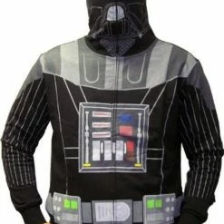 Mad Engine Darth Vader Costume Mask Hooded Sweatshirt Hoodie Jacket Sweaters & Sweatshirts