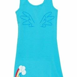 Mighty Fine Rainbow Dash Big Face Tank Dress Dresses / Leggings