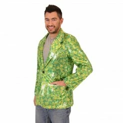 Costume Agent Sequin St. Patrick's Day Irish Blazer Jacket