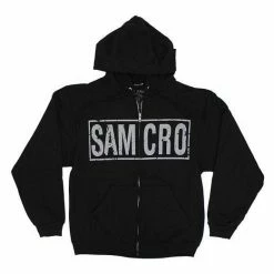 Changes SOA Samcro Boxed Reaper Zip-Up Hoodie Hooded Sweatshirt Sweaters & Sweatshirts