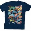 Jem Shirts / Tops UV Collage Navy Youth T-shirt 1 Jem Shirts / Tops UV Collage Navy Youth T-shirt