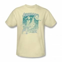 Trevco Shirts / Tops Aquaman Catch A Wave Vintage Cream T-shirt