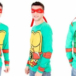 TVStoreOnline TMNT Long Sleeves Costume T-shirt & Eye Mask