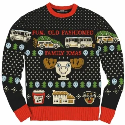 Ripple Junction Christmas Vacation Old Fashioned Xmas Ugly Sweater Sweaters & Sweatshirts