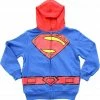 Isaac Morris Superman Logo Boys Zip Up Costume Hoodie Sweatshirt Sweaters & Sweatshirts