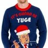 Costume Agent Trump It's Gunna Be Yuge Ugly Christmas Sweater Sweaters & Sweatshirts