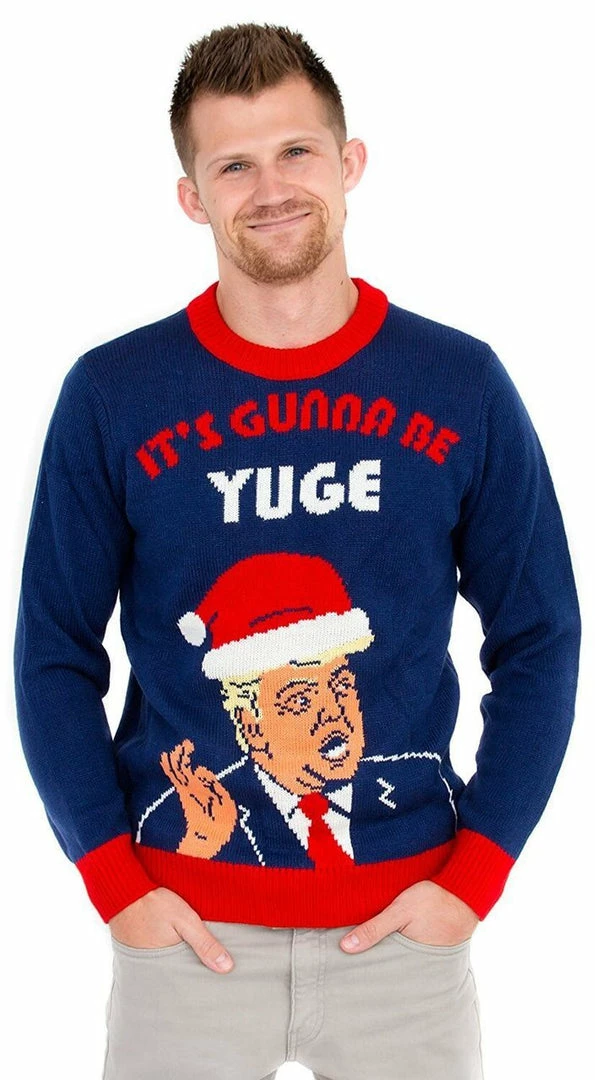 Costume Agent Trump It's Gunna Be Yuge Ugly Christmas Sweater Sweaters & Sweatshirts 3 Costume Agent Trump It's Gunna Be Yuge Ugly Christmas Sweater Sweaters & Sweatshirts