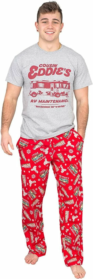 Costume Agent Pajamas / Underwear Christmas Vacation Cousin Eddie's Shirt And Shitters Full Pants Set 3 Costume Agent Pajamas / Underwear Christmas Vacation Cousin Eddie's Shirt And Shitters Full Pants Set