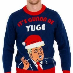 Costume Agent Trump It's Gunna Be Yuge Ugly Christmas Sweater Sweaters & Sweatshirts 11 Costume Agent Trump It's Gunna Be Yuge Ugly Christmas Sweater Sweaters & Sweatshirts