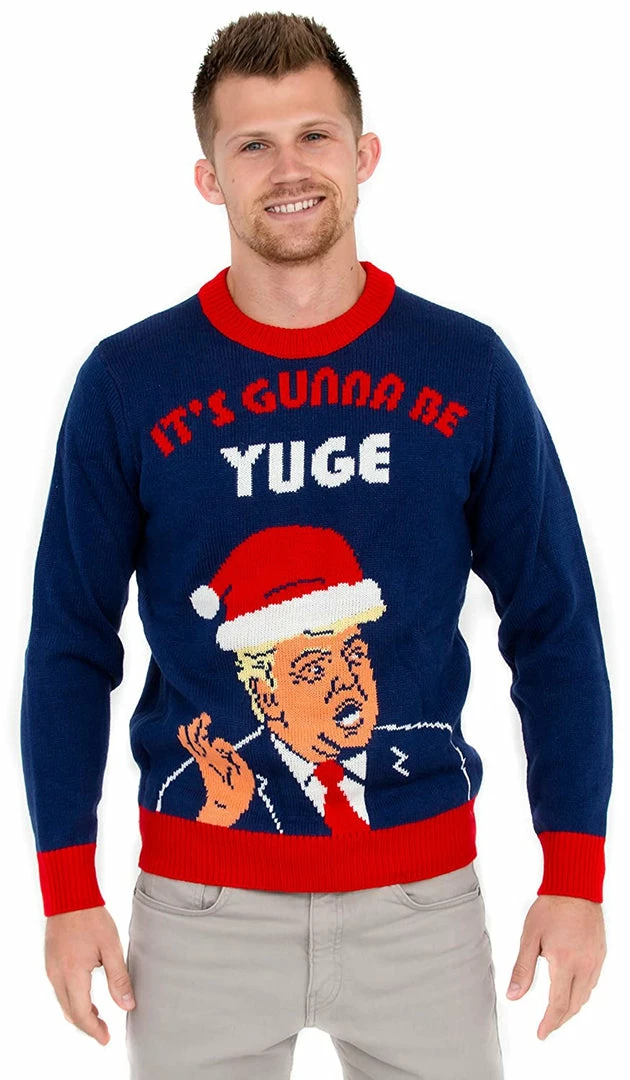Costume Agent Trump It's Gunna Be Yuge Ugly Christmas Sweater Sweaters & Sweatshirts 7 Costume Agent Trump It's Gunna Be Yuge Ugly Christmas Sweater Sweaters & Sweatshirts