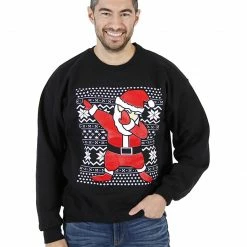 Costume Agent Dabbing Santa Ugly Christmas Sweatshirt 7 Costume Agent Dabbing Santa Ugly Christmas Sweatshirt