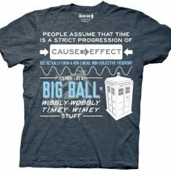 Ripple Junction Doctor Who Wibbly Wobbly Quote T-Shirt Shirts / Tops