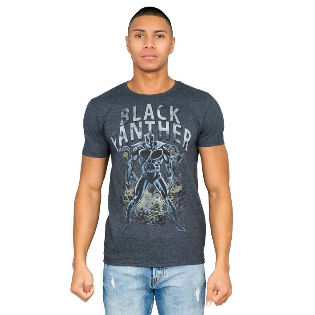 C-Life Group Shirts / Tops Marvel Comics Black Panther Comic Charcoal T-shirt 4 C-Life Group Shirts / Tops Marvel Comics Black Panther Comic Charcoal T-shirt