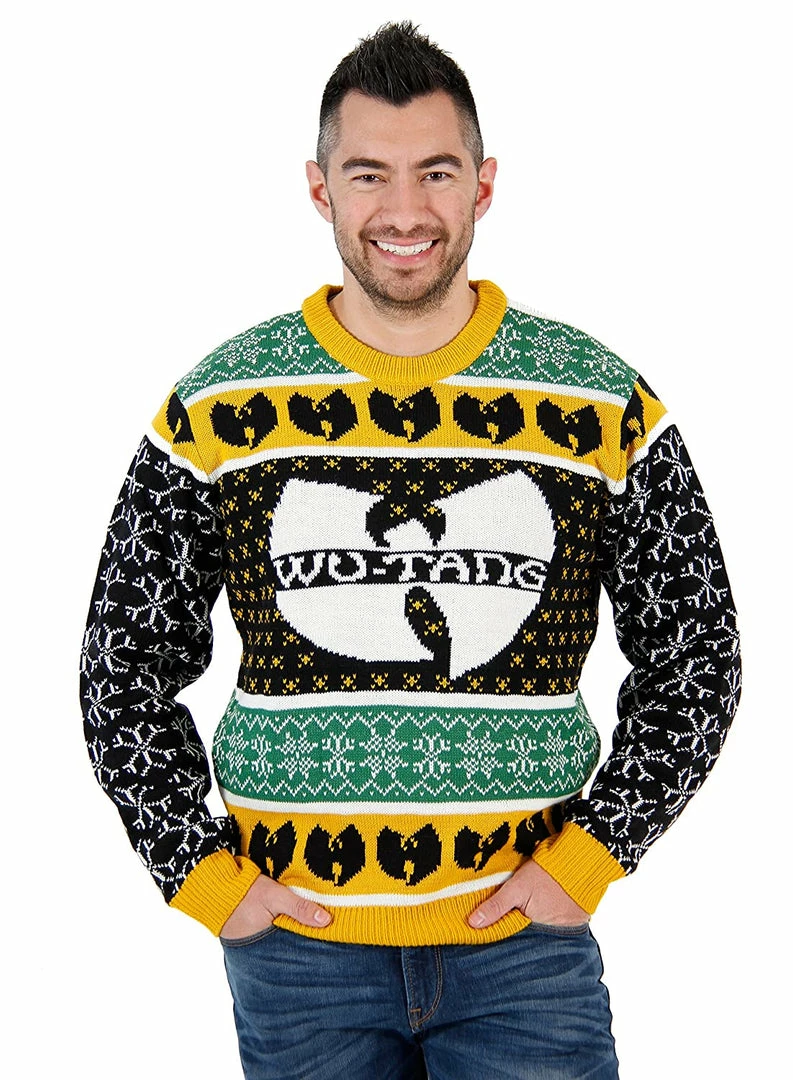 Costume Agent Sweaters & Sweatshirts Wu-Tang Clan Logo Ugly Christmas Sweater 7 Costume Agent Sweaters & Sweatshirts Wu-Tang Clan Logo Ugly Christmas Sweater